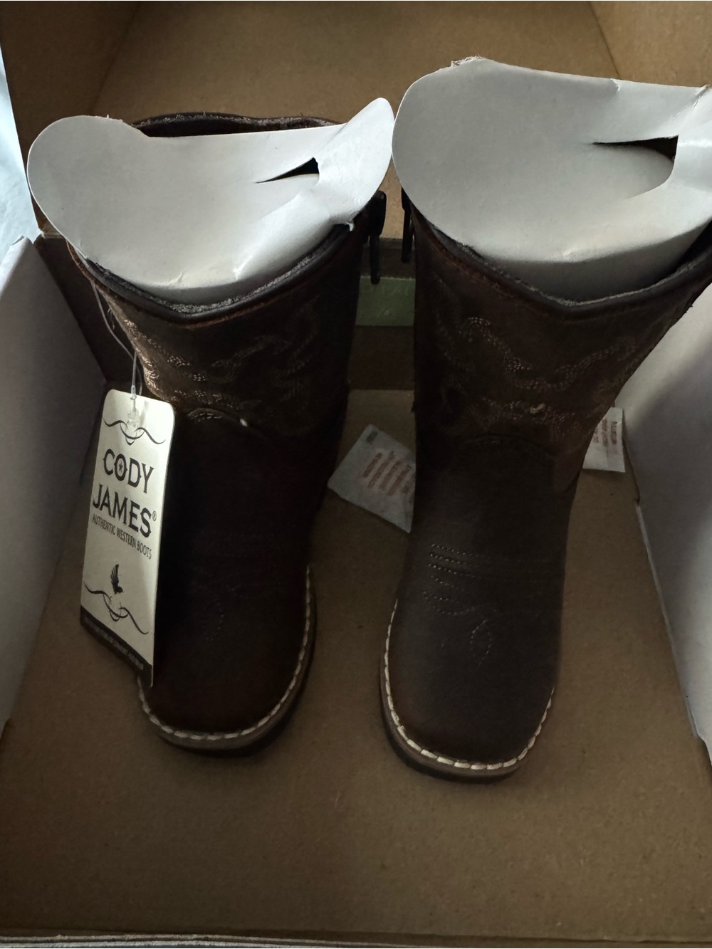 Cody James Brown Kids' Western Boots